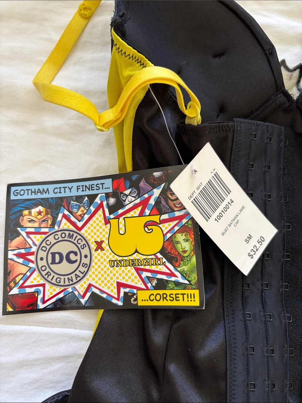 DC Comics Batman Batgirl Costume Bustier Corset with Removable Cape - Sz S NWT - Picture 4 of 8